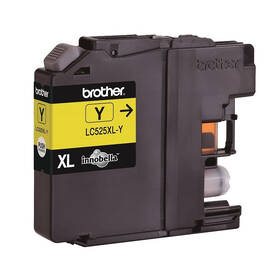Inkoustová náplň Brother LC-525XLY, 1300 stran žlutá

