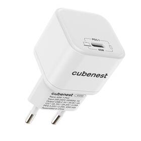 Nabíječka do sítě Cubenest PD Nano Adapter 45W N1D45 bílá

