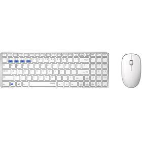 Klávesnice s myší Rapoo 9300M, CZ/SK layout bílá

