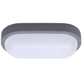 Stropní svítidlo Solight oválné, 20W, 1500lm, 4000K, IP54 šedé

