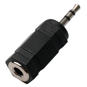 Redukce GoGEN 2,5mm/3,5mm jack, stereo černá

