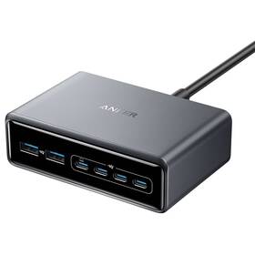 Nabíječka do sítě Anker Prime Charger 200W, USB-C/USB, GaN černá

