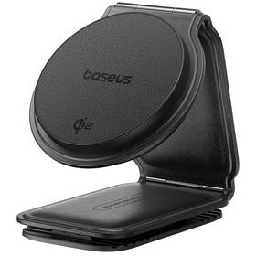 Držák na mobil Baseus PrimeTrip C02 s Qi2 černá barva
