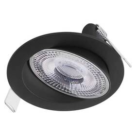 Vestavné svítidlo EMOS Geri 6,5W, 10cm, 780lm, teplá-studená bílá černé

