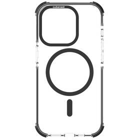 Kryt na mobil Cubenest MagPro Strong Guard s MagSafe na Apple iPhone 15 Pro černý/průhledný

