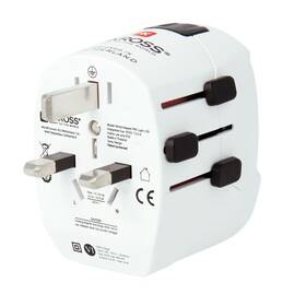 Cestovní adaptér SKROSS pro celý svět, USB/USB-C 45W bílý

