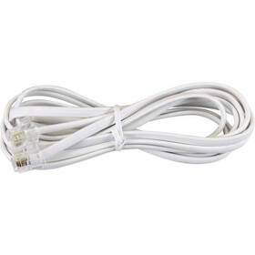 Kabel EMOS S9143, plochý, 6 m bílý

