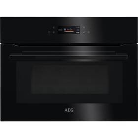 Kompaktní mikrovlnná trouba AEG KMK721880B černá barva
