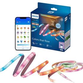 LED pásek Philips Smart LED RGBIC LEDstrip 10m(5+5) Type-C bílý

