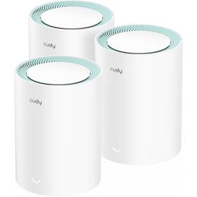 Komplexní Wi-Fi systém Cudy M1300 AC1200 Wi-Fi Mesh Gigabit, set 3 ks bílý

