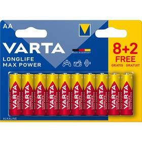 Baterie alkalická Varta AA, LR06, blistr 8+2ks 
