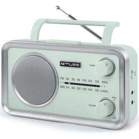 Radiopřijímač MUSE MF-060 zelená barva
