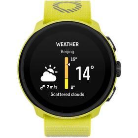 Chytré hodinky Suunto Run s textilním páskem žlutá barva
