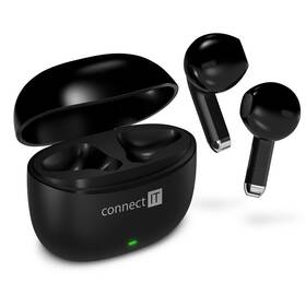 Sluchátka Connect IT True Wireless SonicBass černá

