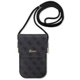 Taštička přes rameno Guess PU 4G Metal Logo Script černé


