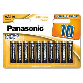 Baterie alkalická Panasonic AA, LR06, blistr 10ks 

