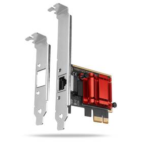 Síťová karta Axagon PCEE-G25, PCIe síťová karta - 1x 2.5 Gigabit Ethernet port stříbrná


