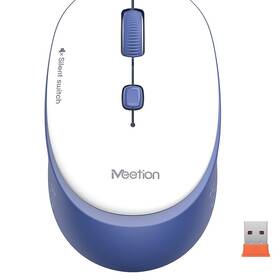 Myš Meetion R571 bílá/modrá

