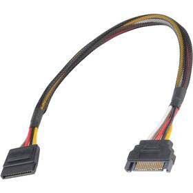 Kabel AKASA SATA napájecí, prodlužovací 

