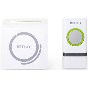 Zvonek bezdrátový RETLUX RDB 100, 3xAAA + bateriové tlačítko bílý

