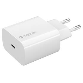 Nabíječka do sítě Mophie 30W, 1x USB-C, GaN, vhodný pro MacBook Air, iPad, iPhone bílý

