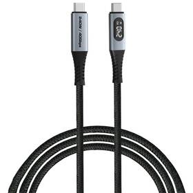 Kabel Verbatim Sync & Charge s displejem USB-C/USB-C 240W 1,2m černý

