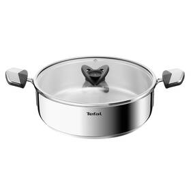 Kastrol s poklicí Tefal E3067045, 24 cm nerez

