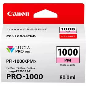 Inkoustová náplň Canon PFI-1000 PM, 80 ml, foto purpurová 

