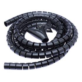 Trubice pro kabely Connect IT WINDER, husí krk, 2,5m x 20mm černá

