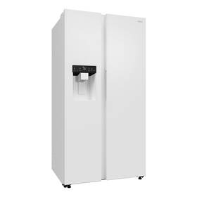 Americká lednice Haier HSW79F18DIGW bílá/sklo

