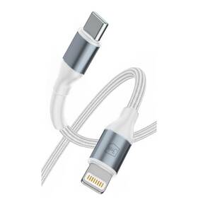Kabel 3mk rychlonabíjecí Hyper Cable N-SERIES USB-C / Lightning, Power Delivery, 27W, 1m bílý

