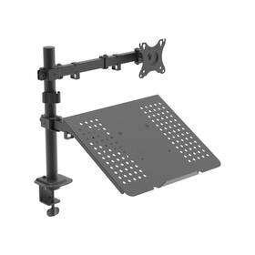 Držák Akyga AK-MB-04, na monitor a NTB, pro úhlopříčky 15" až 32", nosnost 20 kg černý

