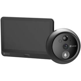 Dveřní kukátko EZVIZ HP4, Wi-Fi černý

