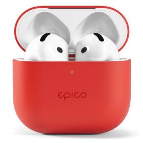 Pouzdro Epico Silicone pro Apple AirPods 4 červené

