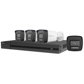 Kamerový systém EZVIZ X5K PoE KIT (NVR X5K + 4x kamera H3K PoE 4K) černý/bílý

