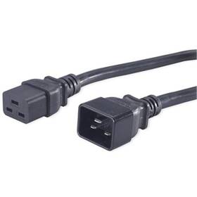 Kabel PremiumCord síťový prodlužovací 230V 16A, konektory IEC 320 C19 - IEC 320 C20, 1,5 m 

