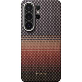 Kryt na mobil Pitaka Edge Sunset na Samsung Galaxy S26 Ultra červený/oranžový

