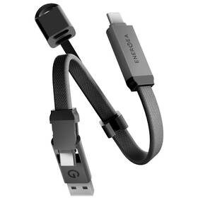Kabel Energea Sheath Key 2v1 nabíjecí - na klíčenku (60 W) černý

