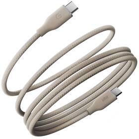 Kabel Energea Helix 60 magnetický USB-C na USB-C (60 W) béžový

