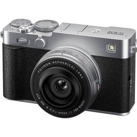 Digitální fotoaparát Fujifilm X-E5 + XF 23mm f/2.8 R WR stříbrný

