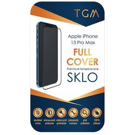 Tvrzené sklo TGM Full Cover na Apple iPhone 13 Pro Max černé

