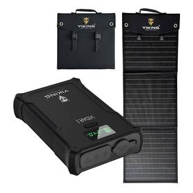 Powerbanka Viking Set VIDAR I a solární panel Viking L60 PD černá

