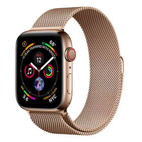 Řemínek RhinoTech milánský tah na Apple Watch 38/40/41 mm růžový/zlatý

