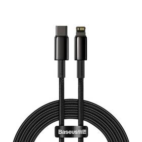 Kabel Baseus Tungsten Gold USB-C/Lightning PD 20W 2m černý

