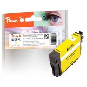 Inkoustová náplň Peach Epson 502XL, T02W4, 610 stran žlutá

