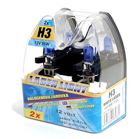 Autožárovka Compass 12 V H3 55W WHITE LASER (2 ks) 

