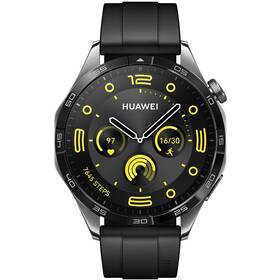 Chytré hodinky Huawei Watch GT 4 46 mm - Black Stainless Steel + Black Strap 

