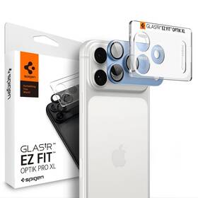 Tvrzené sklo Spigen tR EZ Fit Optik Pro XL, na Apple iPhone 18 Pro modré

