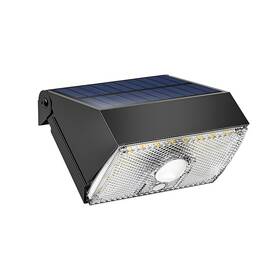 Nástěnné svítidlo Viking VSR11, PIR, solární černé

