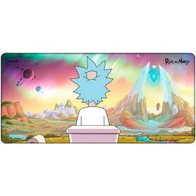 Podložka pod klávesnici a myš FSH Rick and Morty: Private Sanctuary, XL světle modrá

